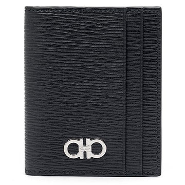 SALVATORE FERRAGAMO FERRAGAMO Revival Gancio Geldbörse 66-0371 Schwarz Rot 740946 29171712 [P]