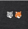 MAISON KITSUNE Doppel Fox Head Patch V-Ausschnitt Herren Cardigan 157225254 [P]