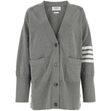 THOM BROWNE 26SS Jersey Stitch Baumwolle 4-Bar Exaggerated Fit Strickjacke 149483292 [P]