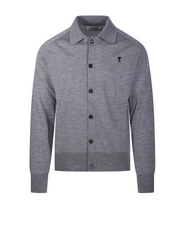 AMI Wool Shirt Collar Cardigan 156729478 [P]