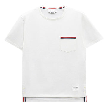 THOM BROWNE RWB Streifen Herren Kurzarm T-Shirt MJS010A 01454 100 159450847 [P]