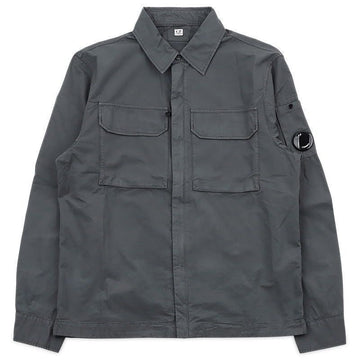 CP COMPANY 男性レンズチェストポケットオーバーシャツジャケット (チャコール) 20CMOS156A 110143G 921 151664736 [P]
