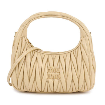 MIU MIU Hobo-Tasche aus Napa-Leder 5BC125-AN88-F0K57-OOY 139992574 [P]