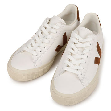 VEJA レザー ホワイト コニャック スニーカー 147623749 [P]