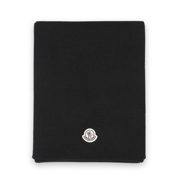Moncler Unisex Woven Patch Scarf (Black) 3C00018 A9342 999 150773778 [P]