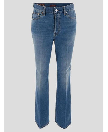 Gucci Flare Crop Denim Pants 151057711 [P]