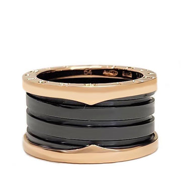 BULGARI B.zero1 4-Band Ring aus Roségold und schwarzer Keramik 54 159460603 [P]