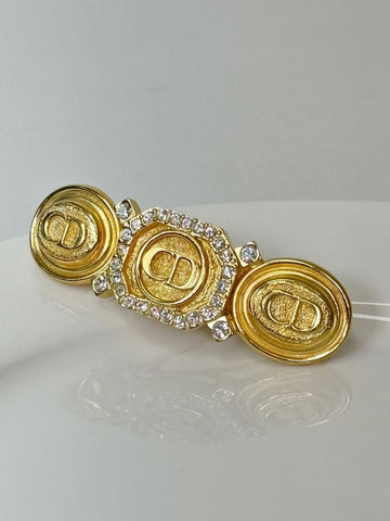 Dior Gold Stone CD Hairpin Hair Accessory 3VDIA24282 129183791 [P]