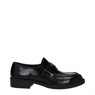 PRADA Dreieck-Logo gebürstete Leder Slipper 2DE145 055 F0002 151072238 [P]