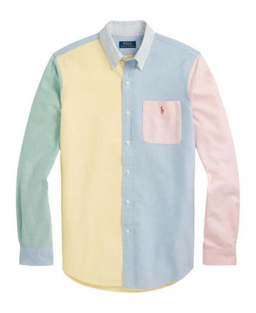 Polo Ralph Lauren Color Block Long Sleeve Shirt 710928919001 151072985 [P]