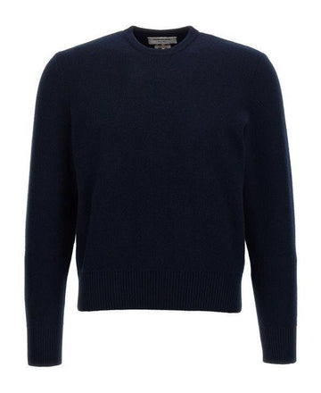THOM BROWNE Pullover aus Wolle mit Kragen in Navy MKA518A Y1029 415 151103105 [P]