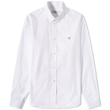 Maison Kitsune Classic Shirt Embroidered Fox Head HM00435WC0025 WH/P100 152201035 [P]