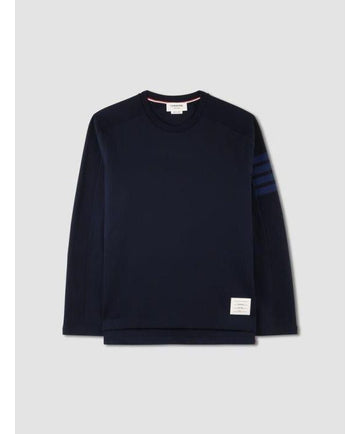 THOM BROWNE Milano Baumwolle 4 Bar T-Shirt MJS245B 07323 415 152201106 [P]