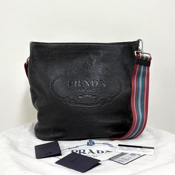 Prada Vitello Bucket Shoulder Bag & Crossbody Black (1BE023) 159468630 [P]