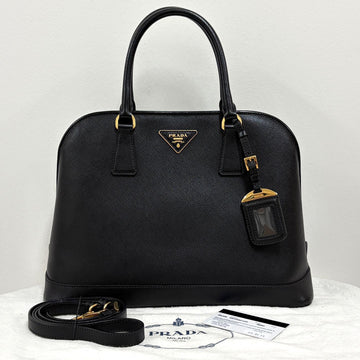 PRADA Saffiano Lux Tote und Schultertasche Schwarz (BN2558) 159468886 [P]