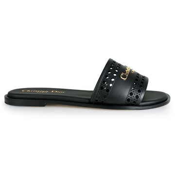 Dior Women D-LANE Mule Sandals Slippers (Black) KCO157MLC 900 132807185 [P]