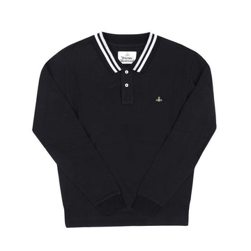 VIVIENNE WESTWOOD Polo-Hemd mit langem Arm ORB Logo 2H01000H J0009 N401 132832792 [P]