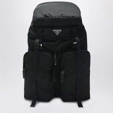 PRADA ナイロン サフィアーノ トライアングル ロゴ バックパック 152203187 [P]
