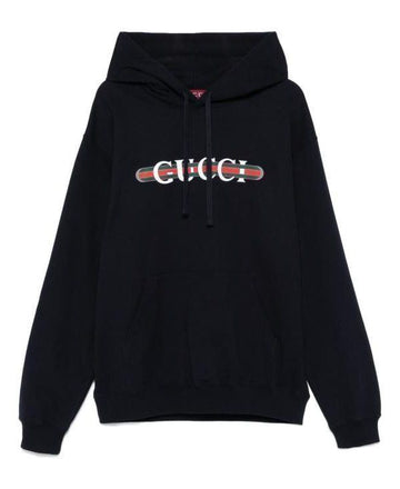 GUCCI プリントコットンジャージフードスウェットシャツ 788771 XJG59 4735 152203422 [P]