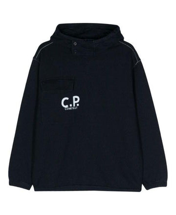 CP COMPANY Indigo Fleece Hoodie 16CMSS184A 110055W D08 152203893 [P]