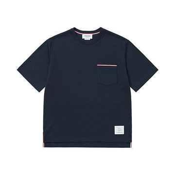 Thom Browne Short Sleeve MJS183A 07323 415 Stripe Chest Pocket Men's T-Shirt 150655505 [P]
