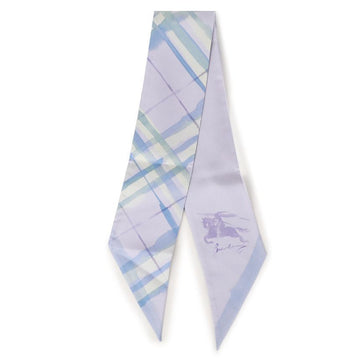 Burberry Skinny Watercolor Check Silk Scarf 152752191 [P]