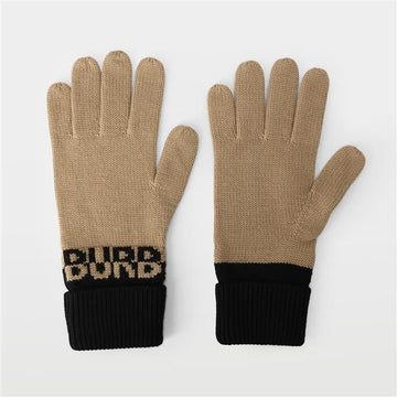 BURBERRY Unisex Wolle Strickhandschuhe 156353018 [P]