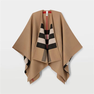Burberry Check Reversible Wool Cape 156353123 [P]