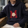 Moncler Patch M Logo Pullover Hoodie Navy 159471996 [P]
