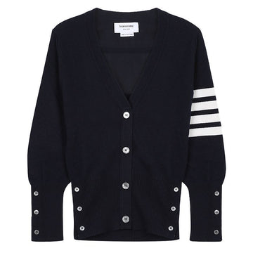 THOM BROWNE メリノウール Vネック 4バー カーディガン 73938013 [P]