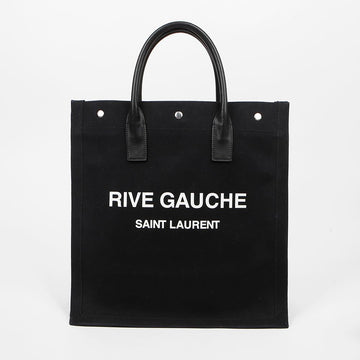 Saint Laurent Logo Canvas Tote Bag Black 158796208 [P]