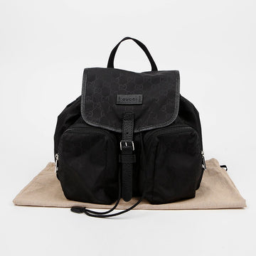 GUCCI Mikroschima Nylon-Gewebe Rucksack Schwarz 158876686 [P]