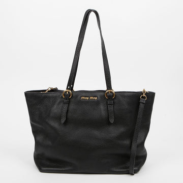 Miu Miu Logo Shopper Shoulder Bag 159123470 [P]