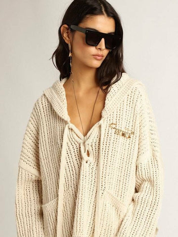 Golden Goose Women's Papyrus Color Cotton Hoodie GWP01356 P000993 20103 133012717 [P]