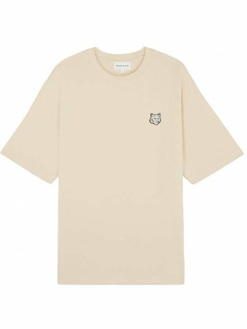 MAISON KITSUNE ボールドフォックスヘッドパッチオーバーサイズTシャツ 133042838 [P]