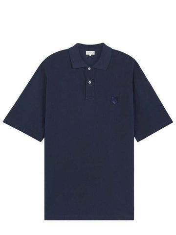 MAISON KITSUNE Oversize Polo-Shirt mit Fox-Head-Patch MM00202KJ7010 P492 133042891 [P]