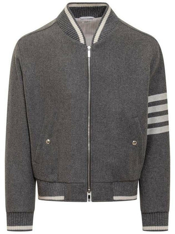 Thom Browne Melton 4 Bar Blouson Jacket MJO030A F0522 035 133045362 [P]