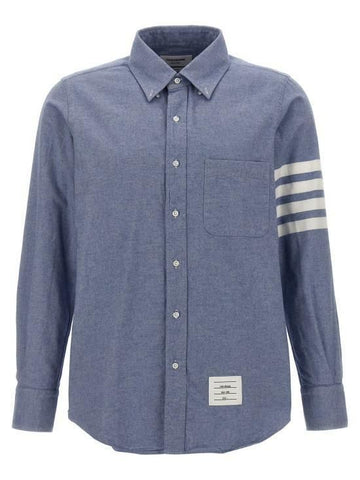 THOM BROWNE Flanell 4-Knopf Hemd MWL272A 05245 480 141545866 [P]