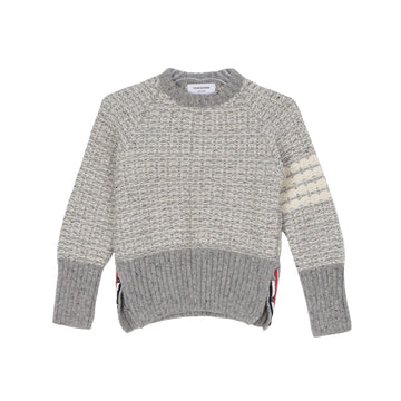 Thom Browne 4-Bar Stripe Mohair Knit Light Gray 158758459 [P]