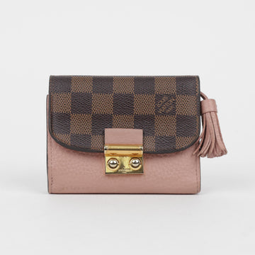 Louis Vuitton Damier Ebene Tassel Trim Clutch Compact Wallet N60208 158790479 [P]