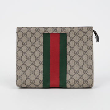 Gucci GG Supreme Canvas Web Pouch 158877396 [P]