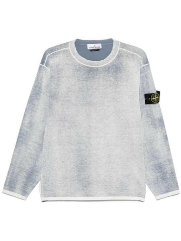 STONE ISLAND Kreuzkragenpullover aus Baumwolle mit leichtem Handgriff 25SS 142785974 [P]