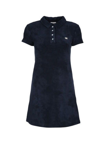 CELINE Mini-Polo-Kleid aus Terry-Baumwolle 151055102 [P]