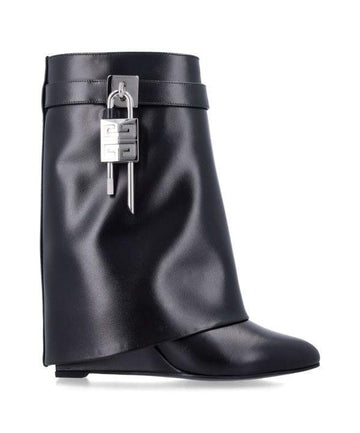GIVENCHY Leder Shark Lock Knöchelstiefel 001 151056115 [P]