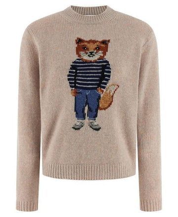 MAISON KITSUNE ドレス フォックス インタージア ウール ジャンパー ドレ PW00812KH0002 0382 151059832 [P]