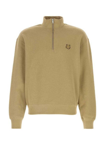 MAISON KITSUNE ボールドフォックスヘッドパッチコンフォートハーフジップスウェット OM00312KM0321 0117 151060073 [P]