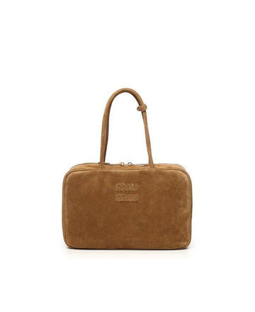 MIU MIU スエード ボストンバッグ ラージ 5BB117 2CSS F0393 151060626 [P]