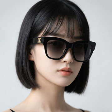 Celine Triomphe 09 Sunglasses CL40253F 01F Asian Fit Oversized Unisex Acetate 150545724 [P]