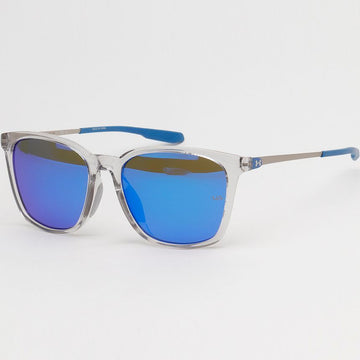 Under Armour Sunglasses UA REIGN F 63MZ0 Mirrored Transparent Horn Frame Asian Fit Golf Sports 60873120 [P]