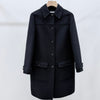 DIOR オブリークウールレディースコートジャケット ブラック 159483210 [P]